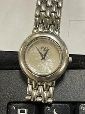 ESQ Swiss watch women’s Mother Of Pearl Dial NEW Battery 100555