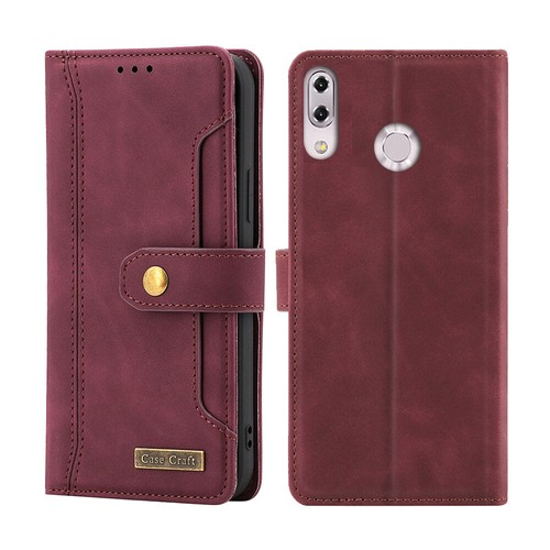 Für Zenfone 5z ZS620K Notebook Stil Karten Hülle, Leder Magnet Flip Handy Hülle - Bild 11 von 22