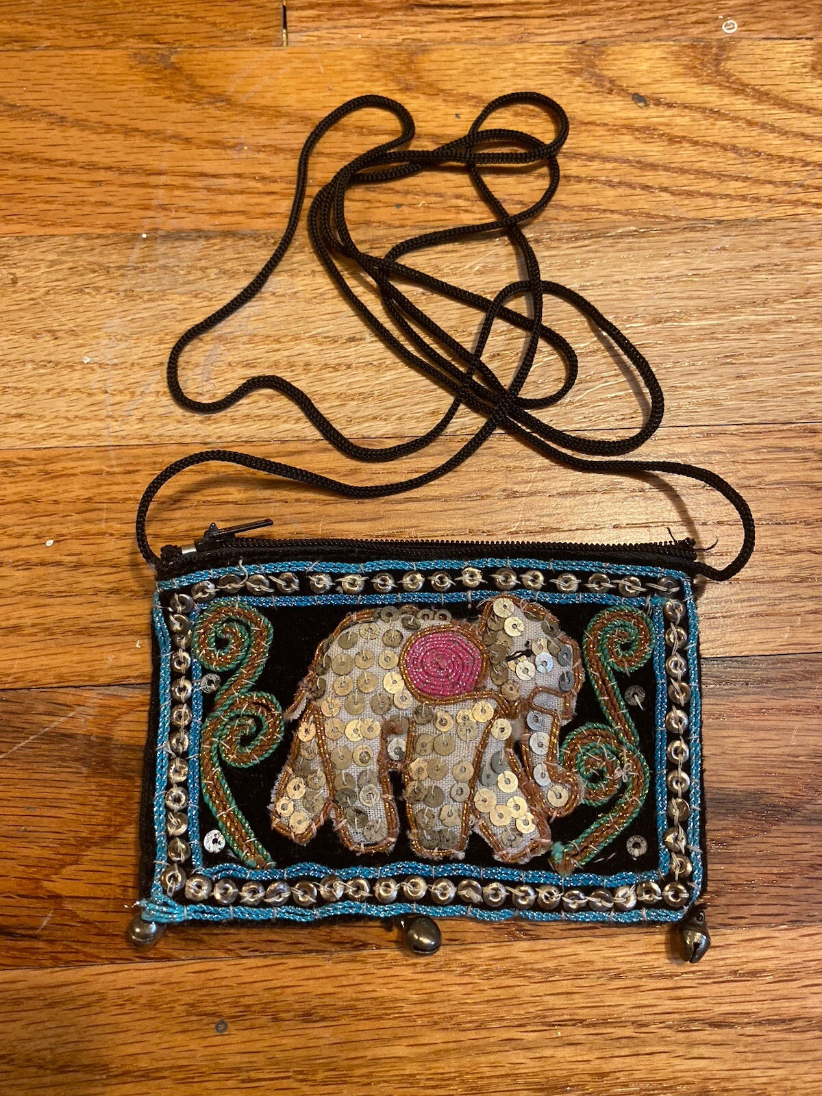 Tiny Crossbody Elephant Embroidered Essentials Pu… - image 1