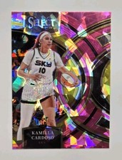 2024 Panini Select WNBA Premier Pink Ice #195 Kamilla Cardoso Rookie RC Sky