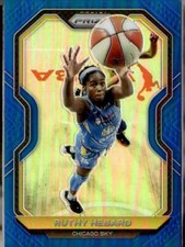 2021 Panini Prizm WNBA #84 Ruthy Hebard Prizms Blue #114/149