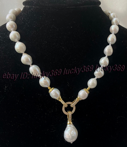 Huge 18-22mm Natural South Sea White Baroque Reborn Keshi Pearl