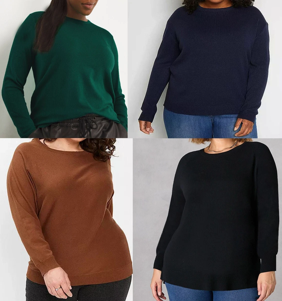 Plus size fine knit jumper clearance