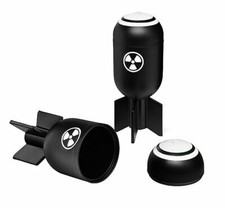 Think Geek Bombs Away Shot Glass Set Of 4 1.5 Oz Barware Shot Glass Cups Plastic