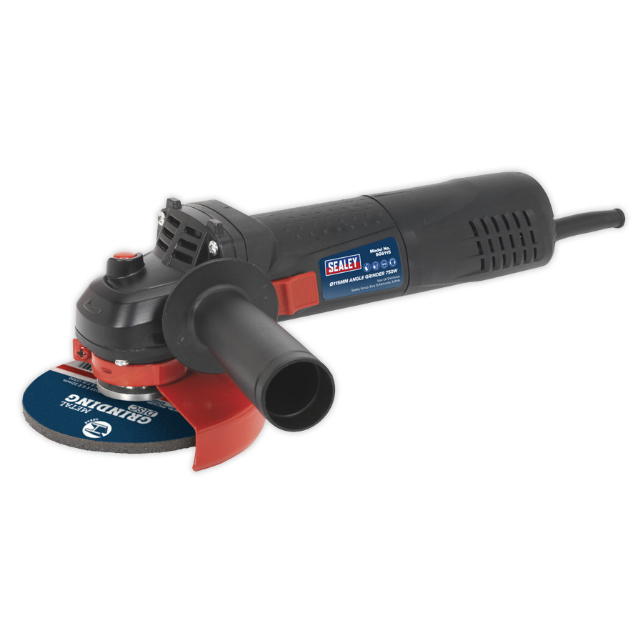 Sealey SGS115 Angle Grinder �115mm 750W/230V Slim Body