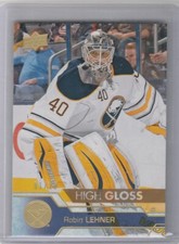 2016 17 Upper Deck High Gloss #1/10 Robin Lehner sabres Isles hawks Masterton