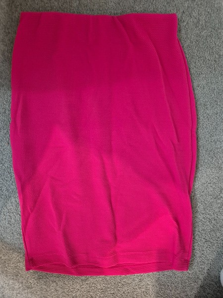 SES straight stretch skirt Pink textured Size 8 EUC