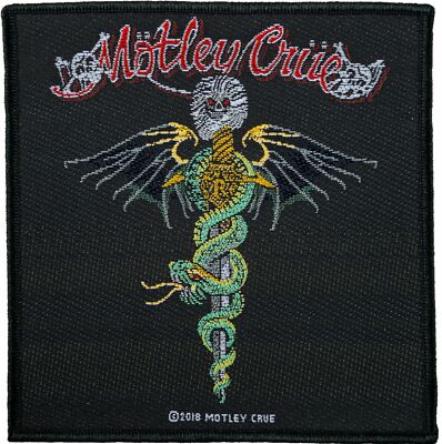   Mötley Crüe - Dr Feelgood gewebter Aufnäher - woven Patch Neu & Official!