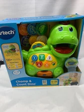 VTech Chomp & Count Dino Colors Counting Shapes Songs Toddler Learning Toy 12-36