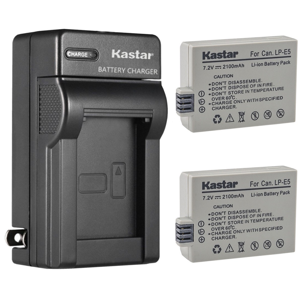 LP-E5 Battery OR Wall Charger for Canon 500D, 1000D, Kiss F, Kiss