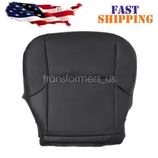 For Lexus GX460 2010-2017 Perforated Leather Seat Cover Driver Side Bottom Black