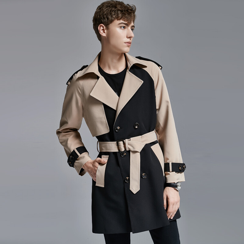 big collar middle coat