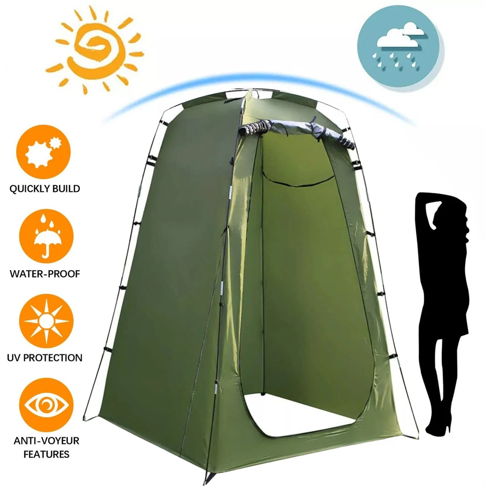 Portable Shower Tent Outdoor Camp Tent Privacy Shower Toilet Changing Hiking - Image 4 of 4