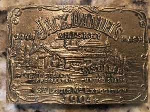 jack daniels belt buckle 1904