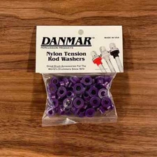 Danmar 50 Pack Nylon Tension Rod Washers Purple