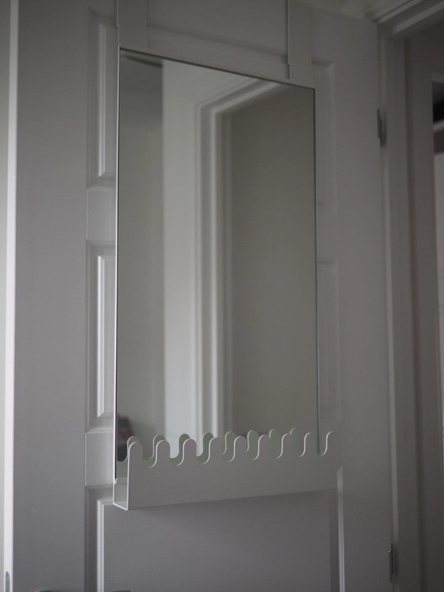 Ikea Over The Door Mirror with Storage. White Frame in Great