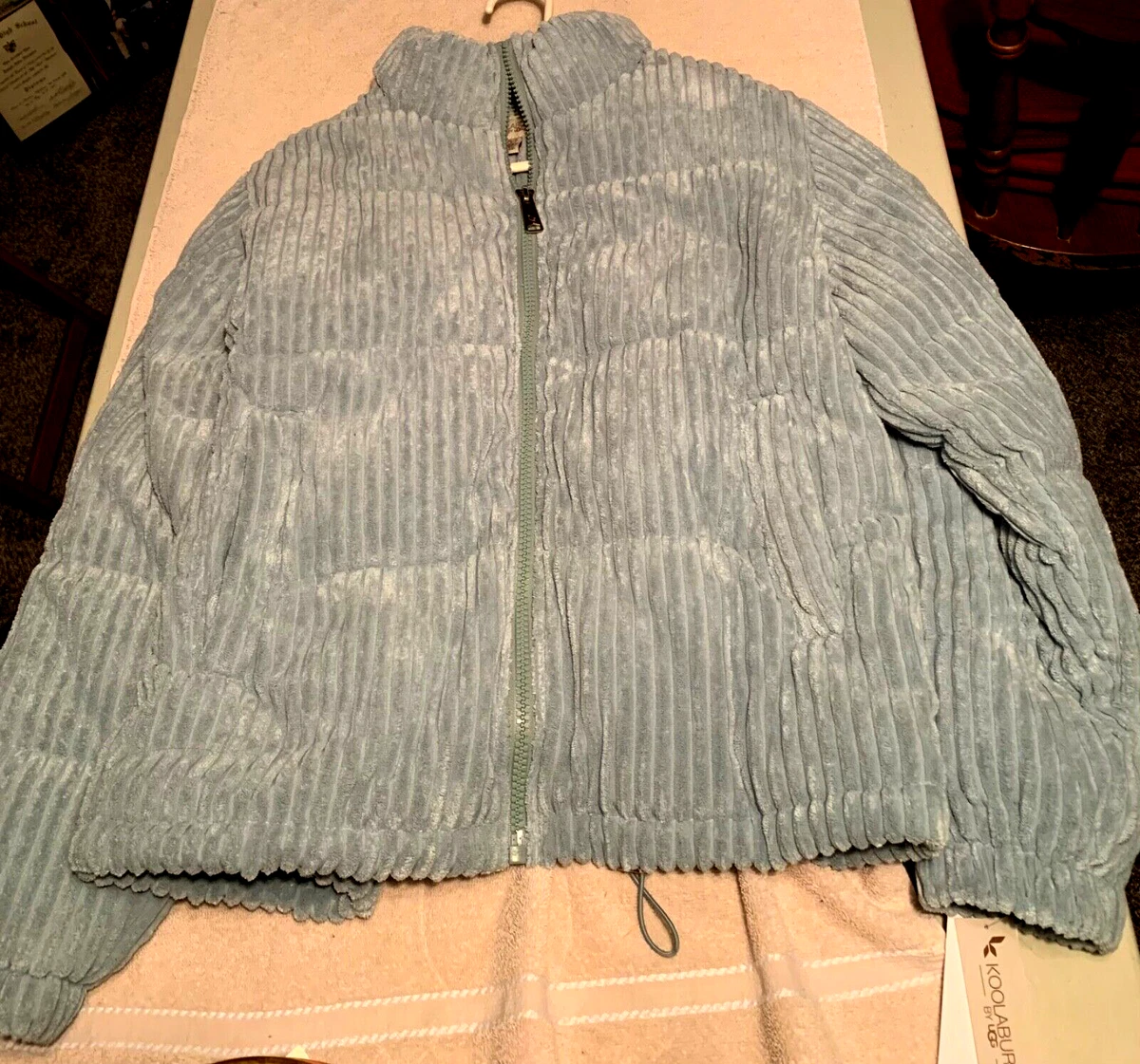 Koolaburra Ugg Corduroy Puffer Jacket Mint Sz L eBay