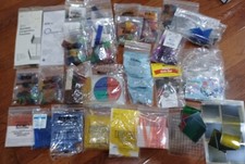 Large Lot of Overhead Math Sets Fractions Dominos Spinner Base 10 Coin FREE SHIP