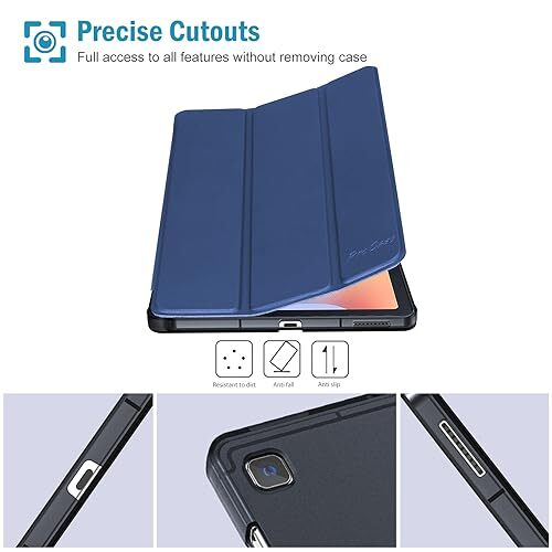 Cover for Galaxy Tab S6 Lite 10.4 Case 2024 2022 2020 with S Pen Navy