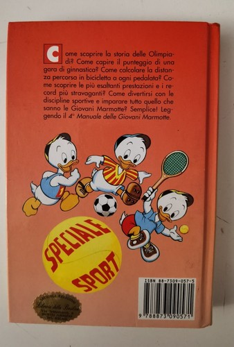 WALT DISNEY 4° MANUALE DELLE GIOVANI MARMOTTE DISNEY LIBRI 1992 SPECIALE SPORT - Picture 3 of 5