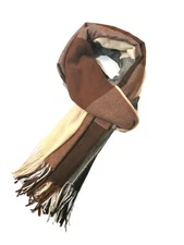 Unisex Imitation Cashmere Winter Scarves for Men and Women BrownBlackBeige