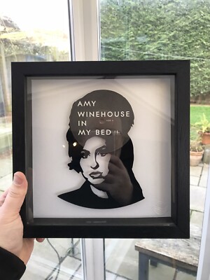 Amy Winehouse - In My Bed - Original Framed Vinyl Record Art 2004