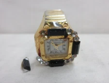 Womens Ladies Digits Finger Ring Watch Quartz Japan Movement Untested