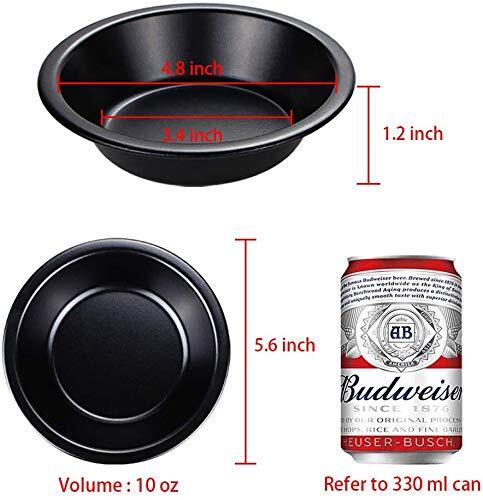 Webake Lot De 8 Moules Mini Tartelette Silicone 12,7cm - Moules à Quiche Cannelés Anti-adhésifs