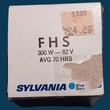 SYLVANIA PROJECTOR LAMP TUNGSTEN HALOGEN FHS 300W - 82V 70 hours