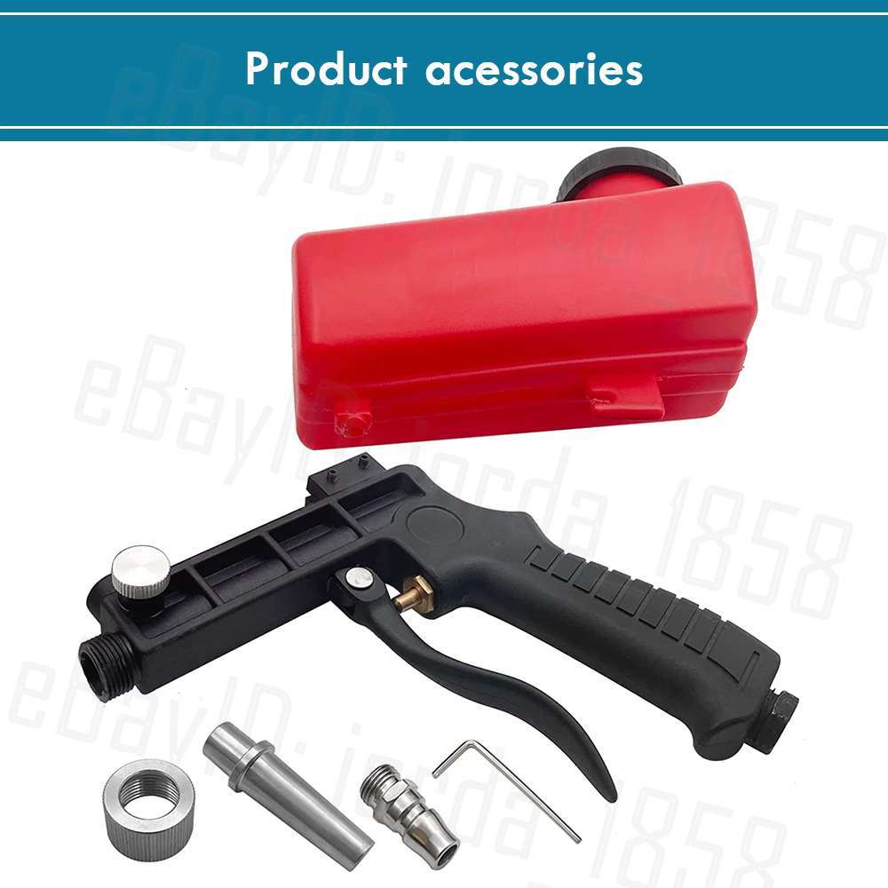 1/4" 90PSI Sand Blaster Gun Soda Spray Tool Air Compressor Pneumatic