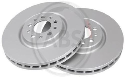 2x Original A.B.S. Brake Disc 17594 for Alfa Romeo Jeep