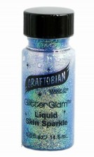 Graftobian GlitterGlam Liquid Skin Sparkle Makeup - Sapphire Sky 0.5 oz