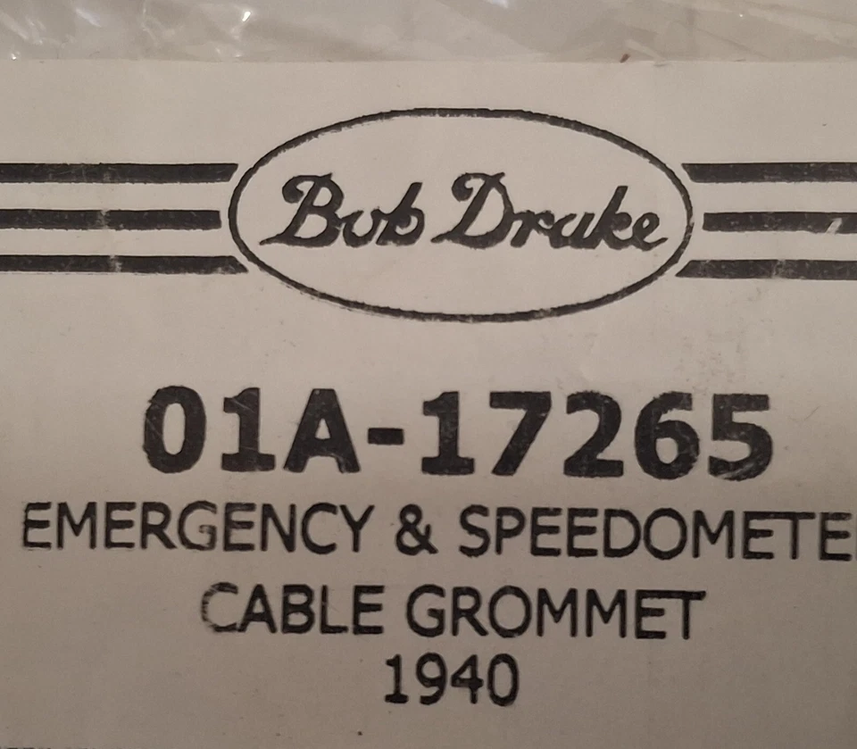 1940-41 Ford Truck 40 Car Emergency  & Speedometer Grommet 01A-17265 - Image 4 of 4