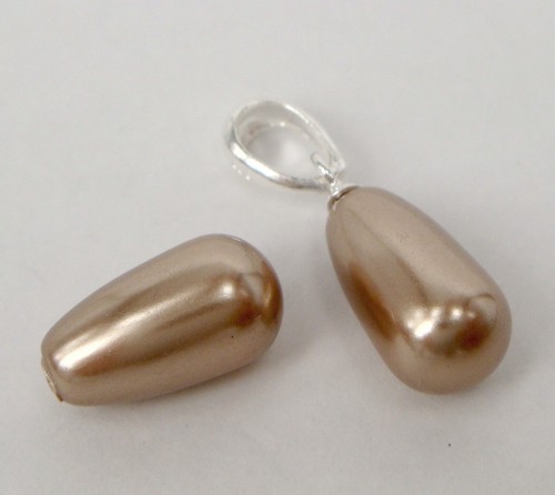 Genuine SWAROVSKI CRYSTAL PEARL #5816 DROP HALF DRILLED ~ Variable Color & Size - Picture 3 of 24