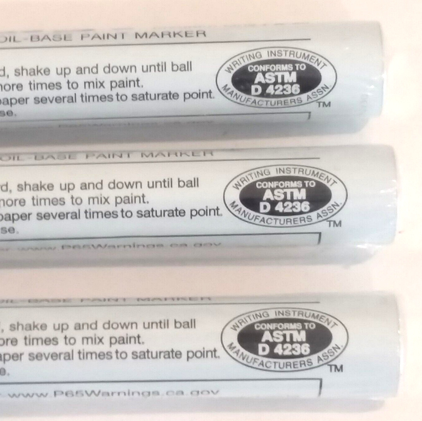 Lot of 3 Uni-Paint BLACK PX-20 Medium Line Oil-Based Permanent Markers 63601 NEW