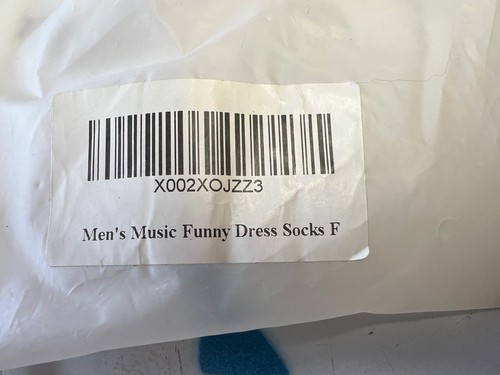 Neu 2 Paar elegante Crew-Socken für Herren schwarz Crazy Fun Rock im Weltraum Gitarre Astronaut - Bild 6 von 6