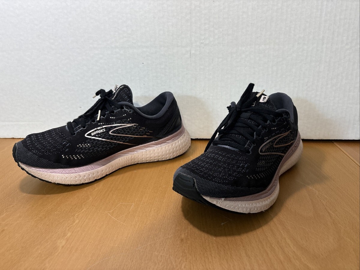 Brooks Glycerin GTS 19 Black Pink Running Shoes Sneakers Womens Size 10