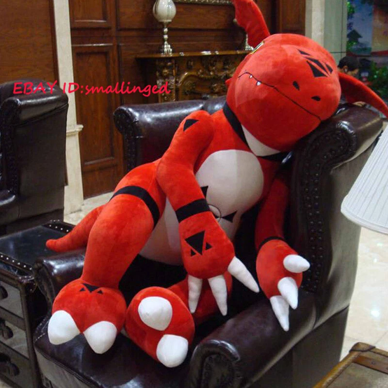 Digital Digimon Guilmon Plush Doll Kids Stuffed Toy Pillow Xmas Gift