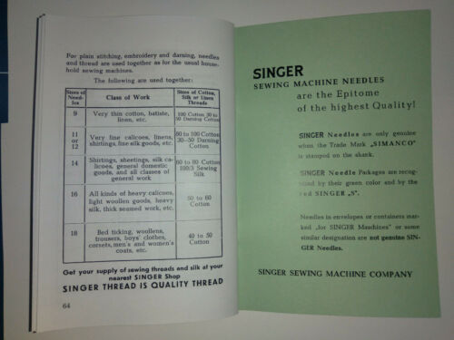 Singer 216 Owners Manual for 216G Class Machines Reproduction - Picture 5 of 6