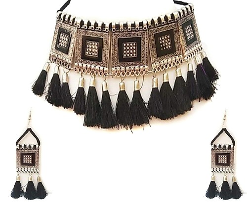OXIDISED JEWELLERY AFGHANI STYLE BLACK 