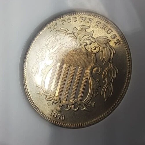 1873 Shield Nickel, PR 64, Razor Sharp NGC Old Holder-NO RAYS Choice Proof - Image 2 of 4