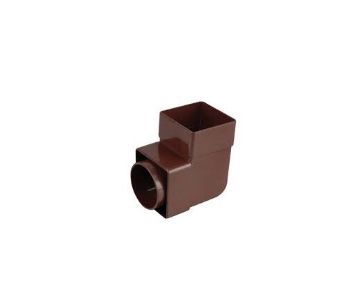 Osma Amazon 110mm Ogee Gutter & 70mm Square Pipe Fittings in White Black & Brown - Picture 33 of 38
