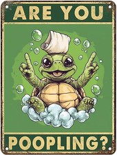 CCPARTON Metal Tin Sign Are You Poopling Turtle Vintage For Home Outdoor Indoor