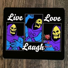 ein Mauspad Live Laugh Love Skeletor MOTU