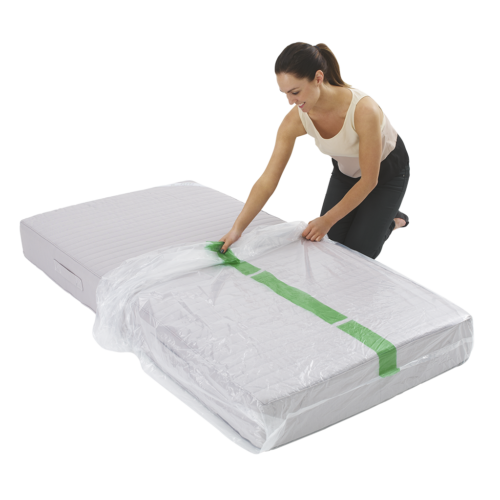 2 x Single Bed Plastic Mattress Protector Covers for Moving Storage- PREMIUM   - Picture 1 of 6