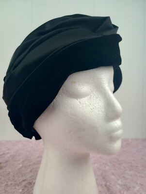 Vintage Christine Original Park Avenue Black Wool Hat Vintage Ladies Hat By Christine Originals Park Avenue New  main image 2