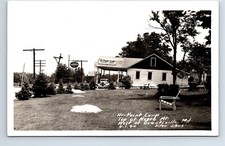 RPPC Real Photo Postcard Maryland Grantsville Amoco Gas Station US 40