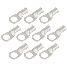 10pcs 4 AWG-1/2 M12 Tinned Copper Ring Terminals Battery Lugs, Heavy Duty Wi...