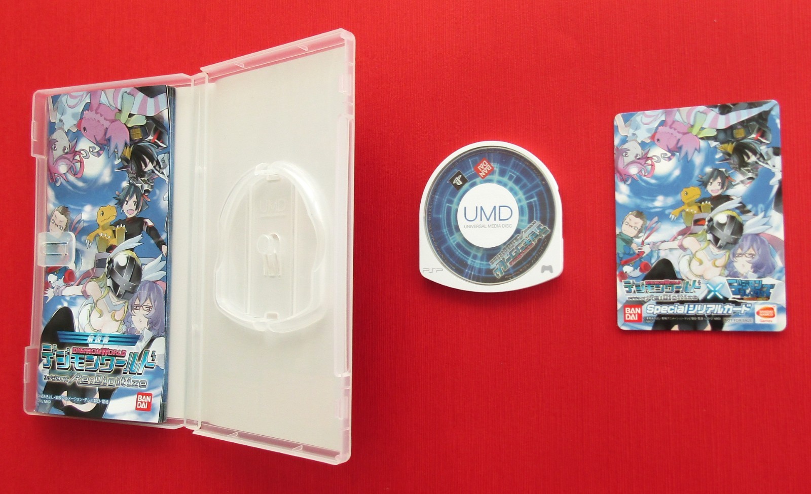 PSP Digimon Adventure & World Re Digitize Limited Card set of 2 Japanese