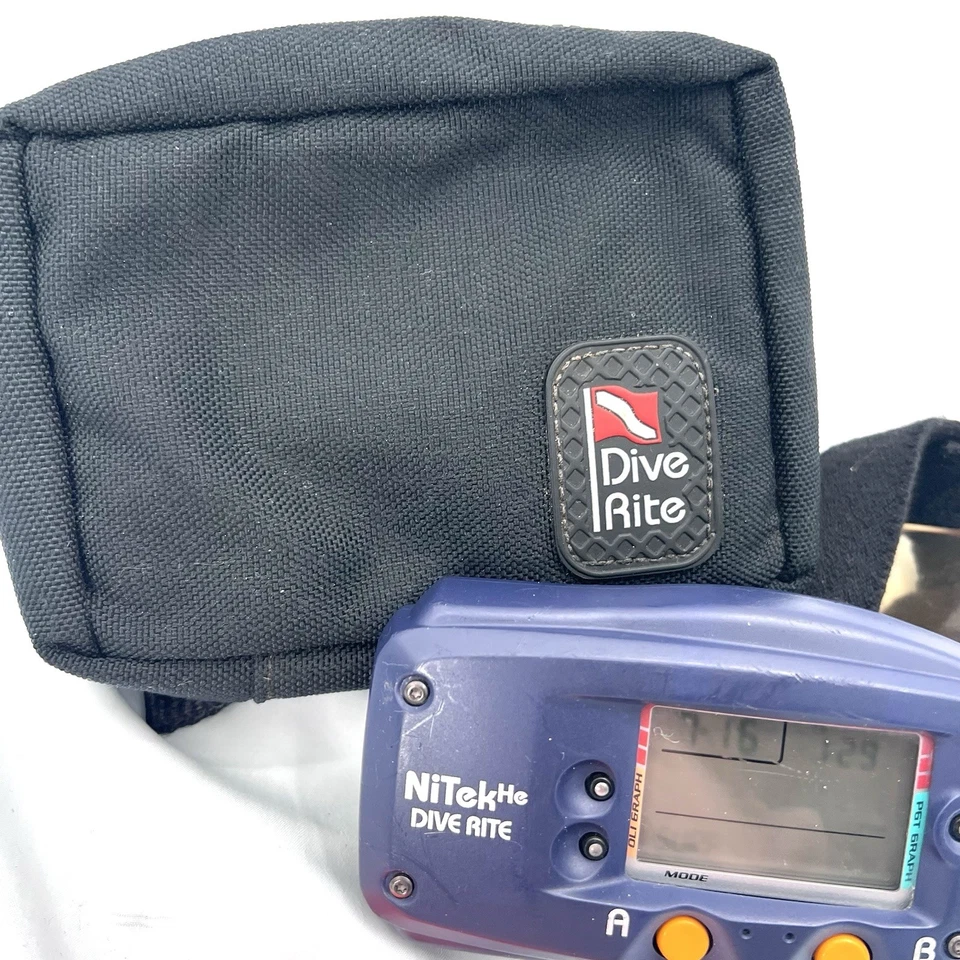 Computadora de buceo Dive Rite Nitek He con estuche y accesorio para cuchillo Z Foto 3 de 4